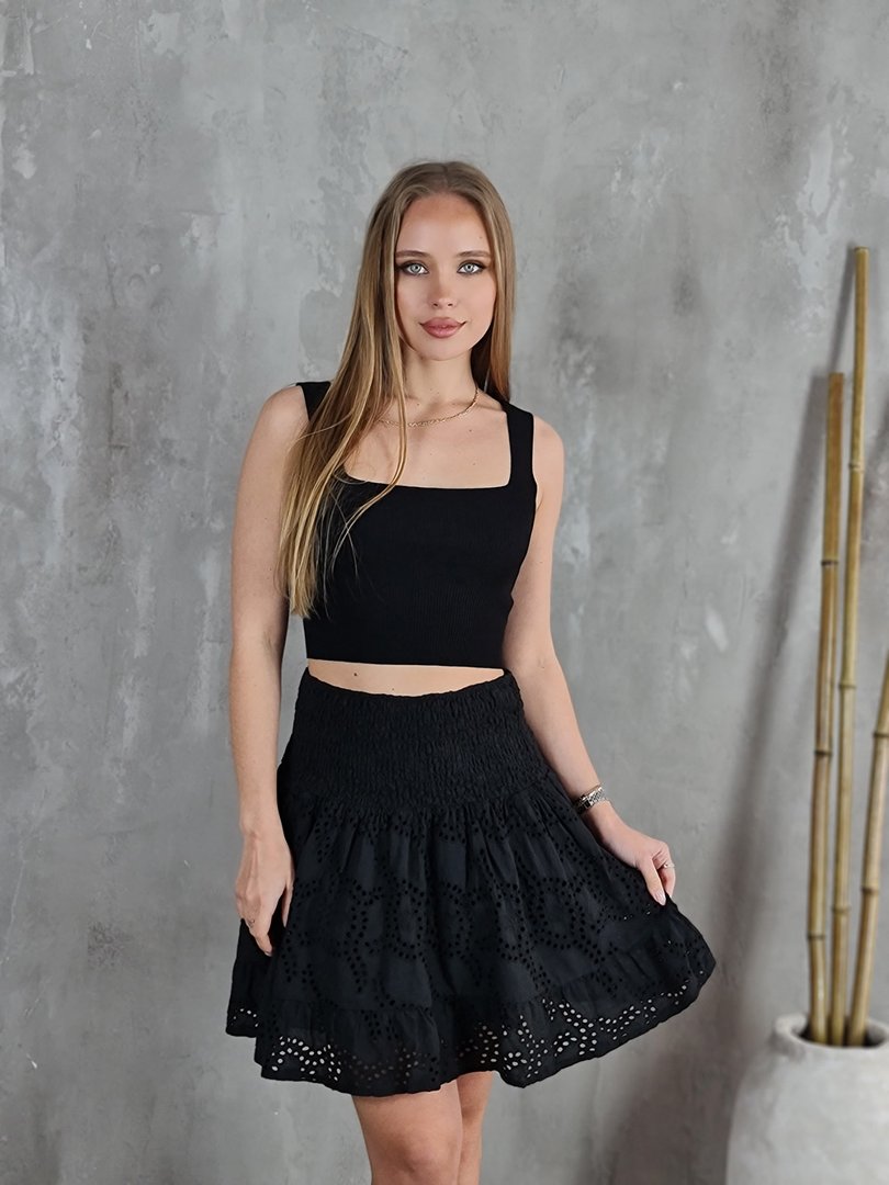 Юбка Kontatto ажурная черная , фотография №2