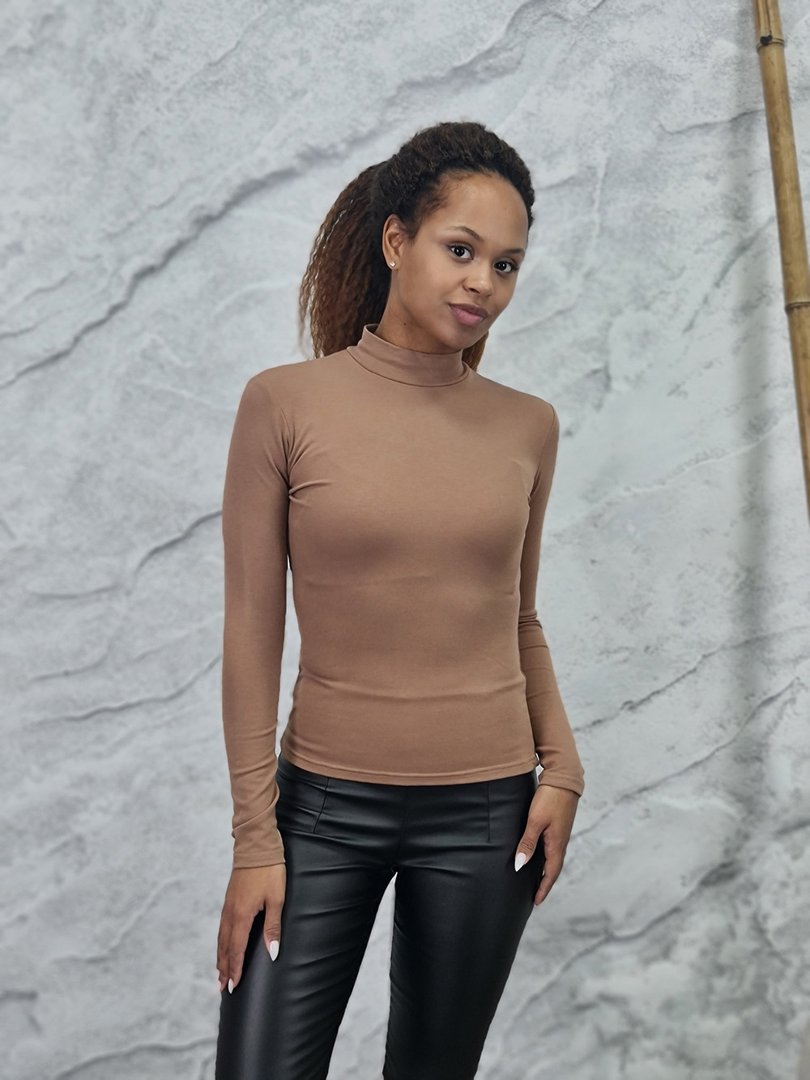 Водолазка My Star Collection на флисе капучино, фотография №1