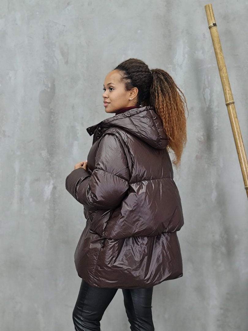 Куртка Vicolo натуральный пух шоколад, фотография №4