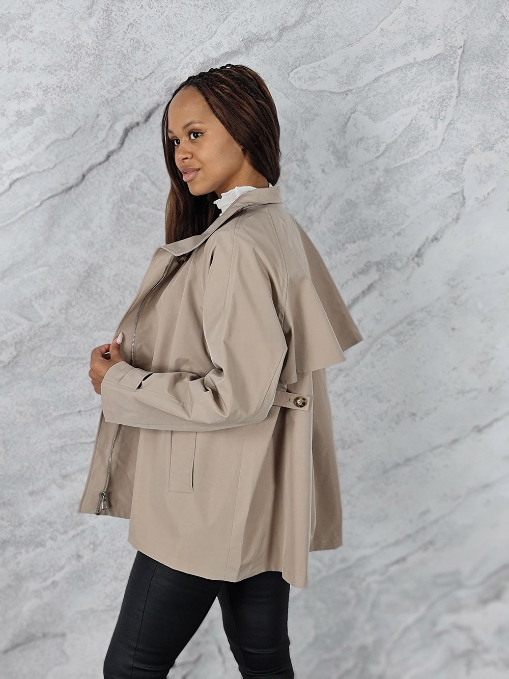 Куртка Monte Cervino из плащевки бежевая, фотография №3