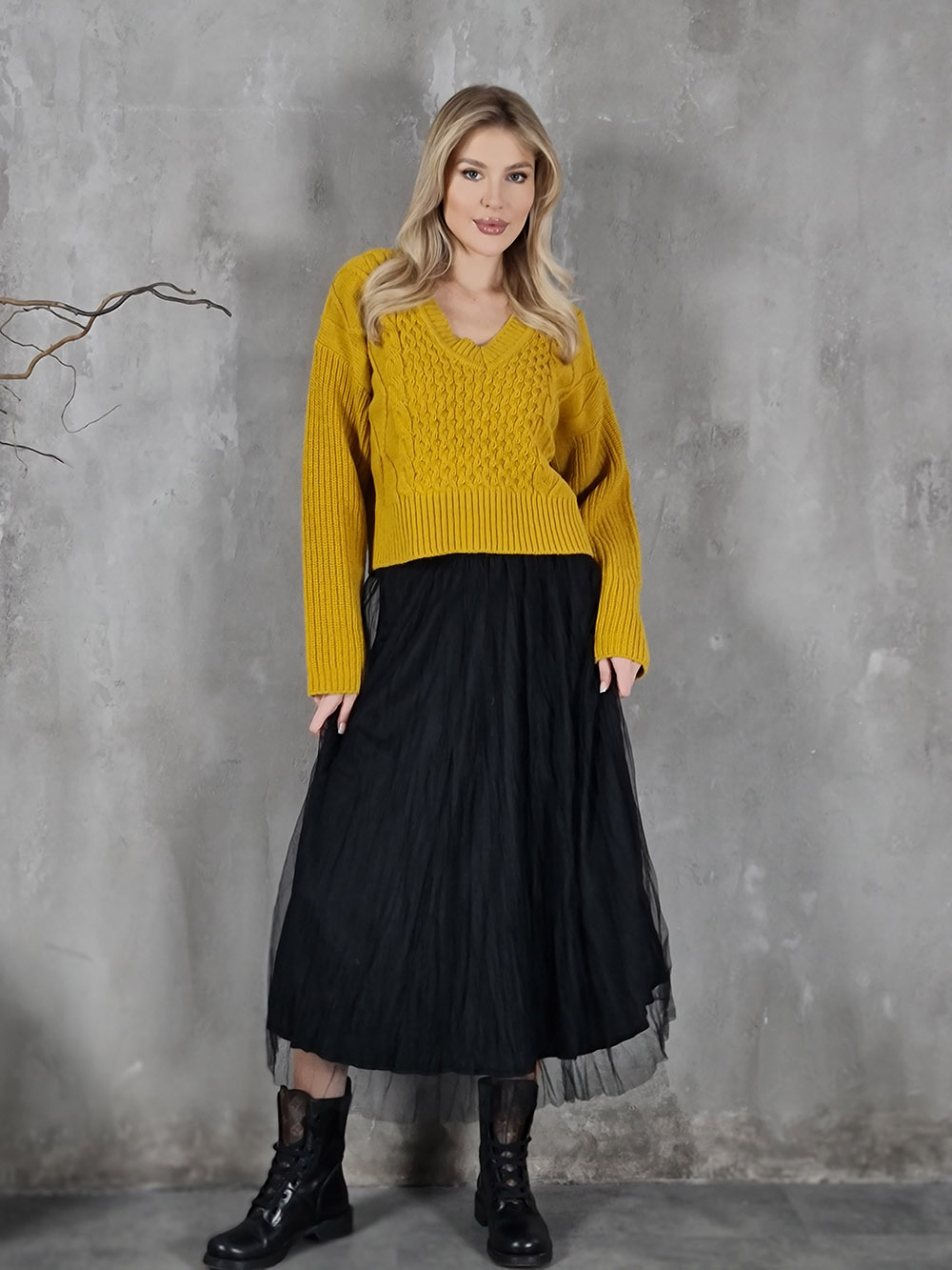 Юбка Mitica&Co. на резинке фатиновая черная, фотография №2