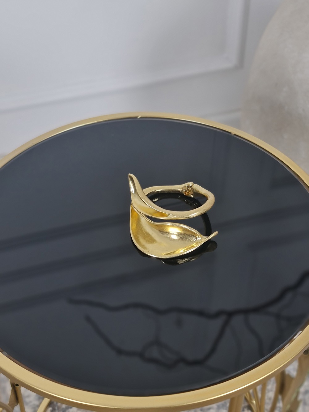 Браслет Fashion Jewelry с листьями золотой, фотография №2
