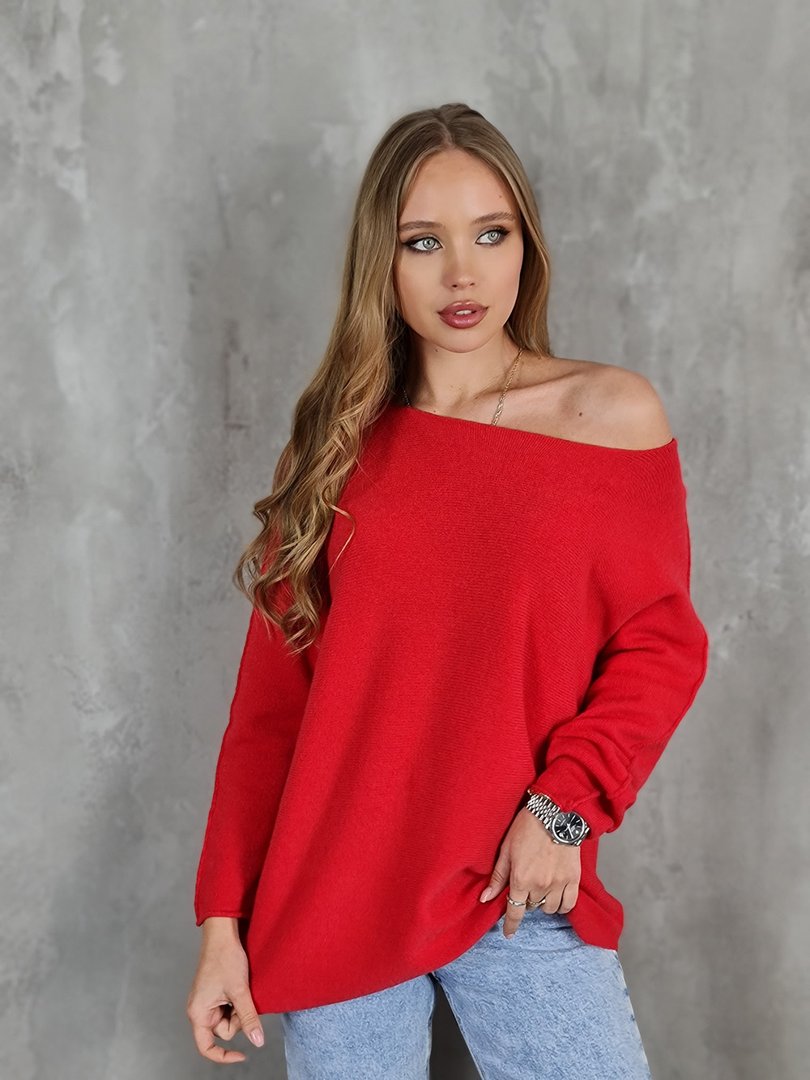 Джемпер Please oversize красный, фотография №2