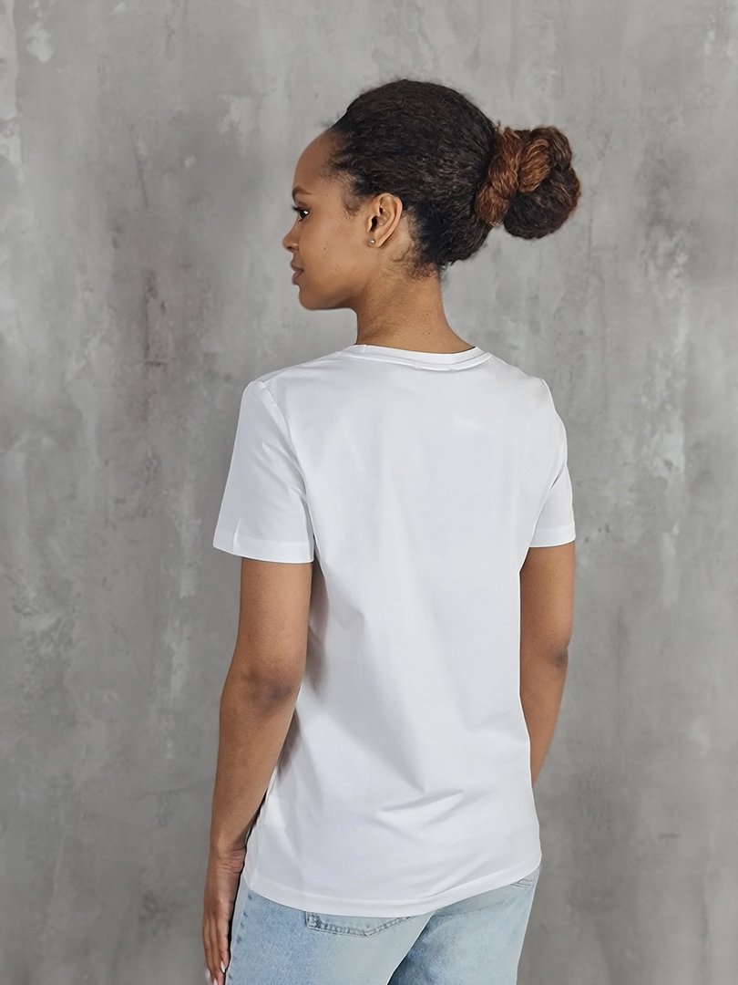 Футболка li.fe style с принтом кепки белая, фотография №3