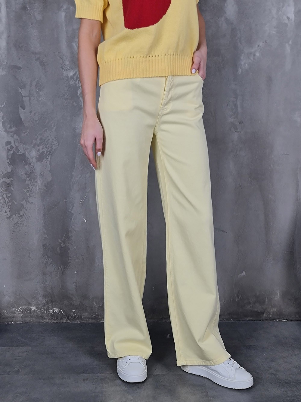 Джинсы Please широкие желтые , фотография №1