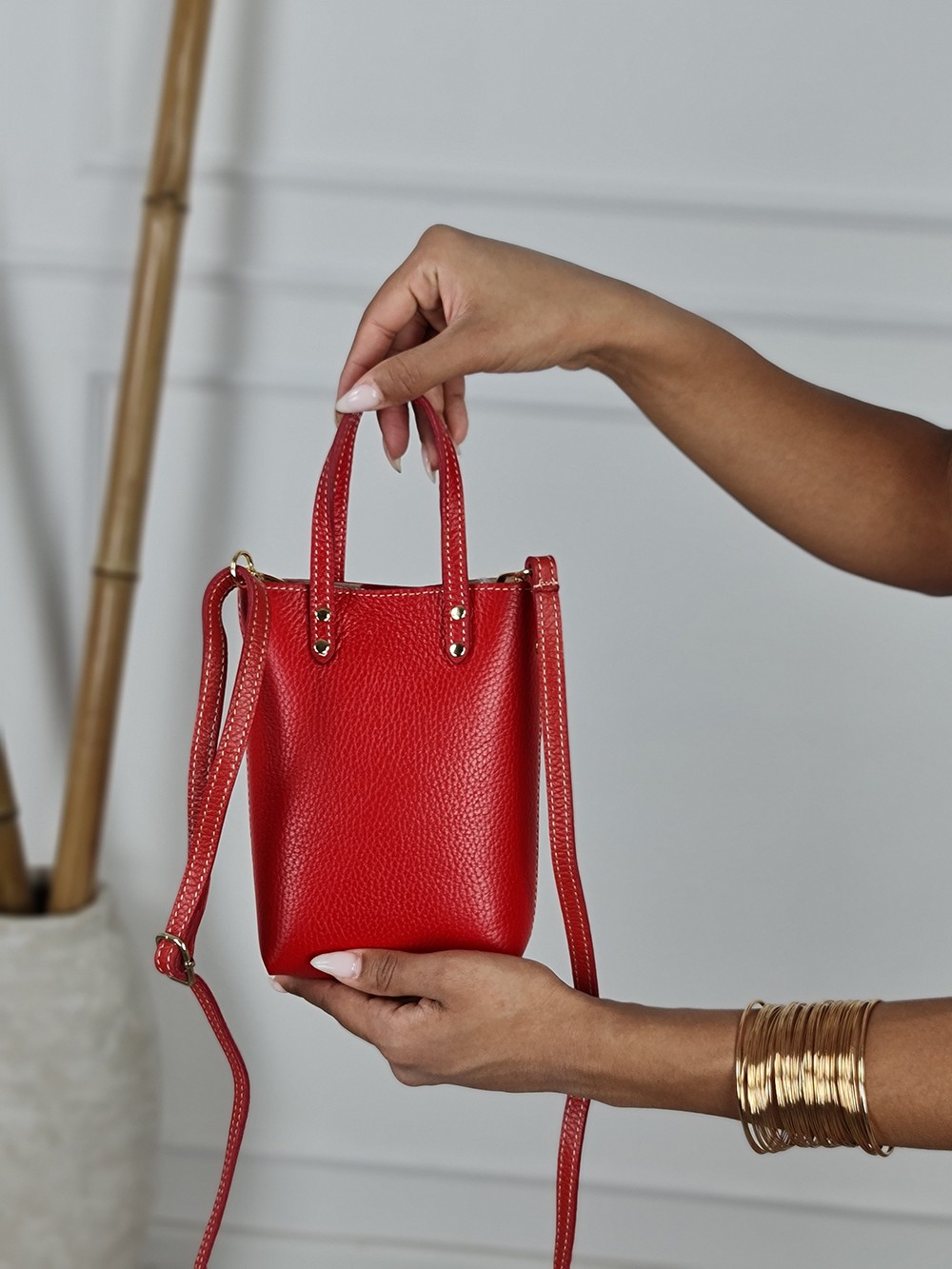 Сумка маленькая красная, фотография №1