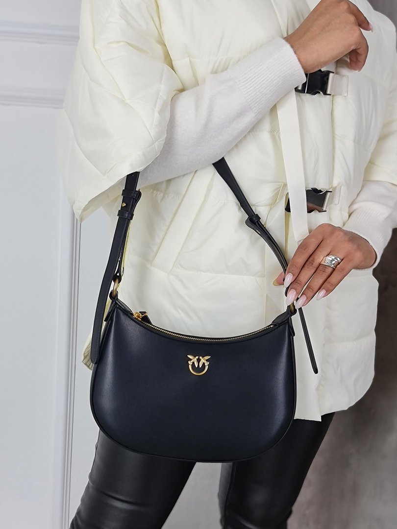 Сумка PINKO полумесяц маленькая чёрная, фотография №2