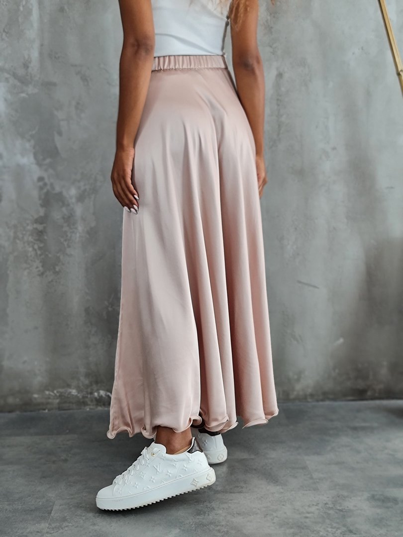 Юбка CLOTHÉ на резинке розовый подтон бежевая, фотография №3