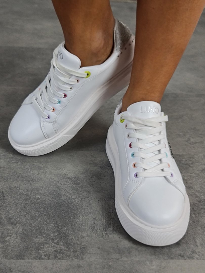 Кеды Liu Jo с цветными деталями белые , фотография №2