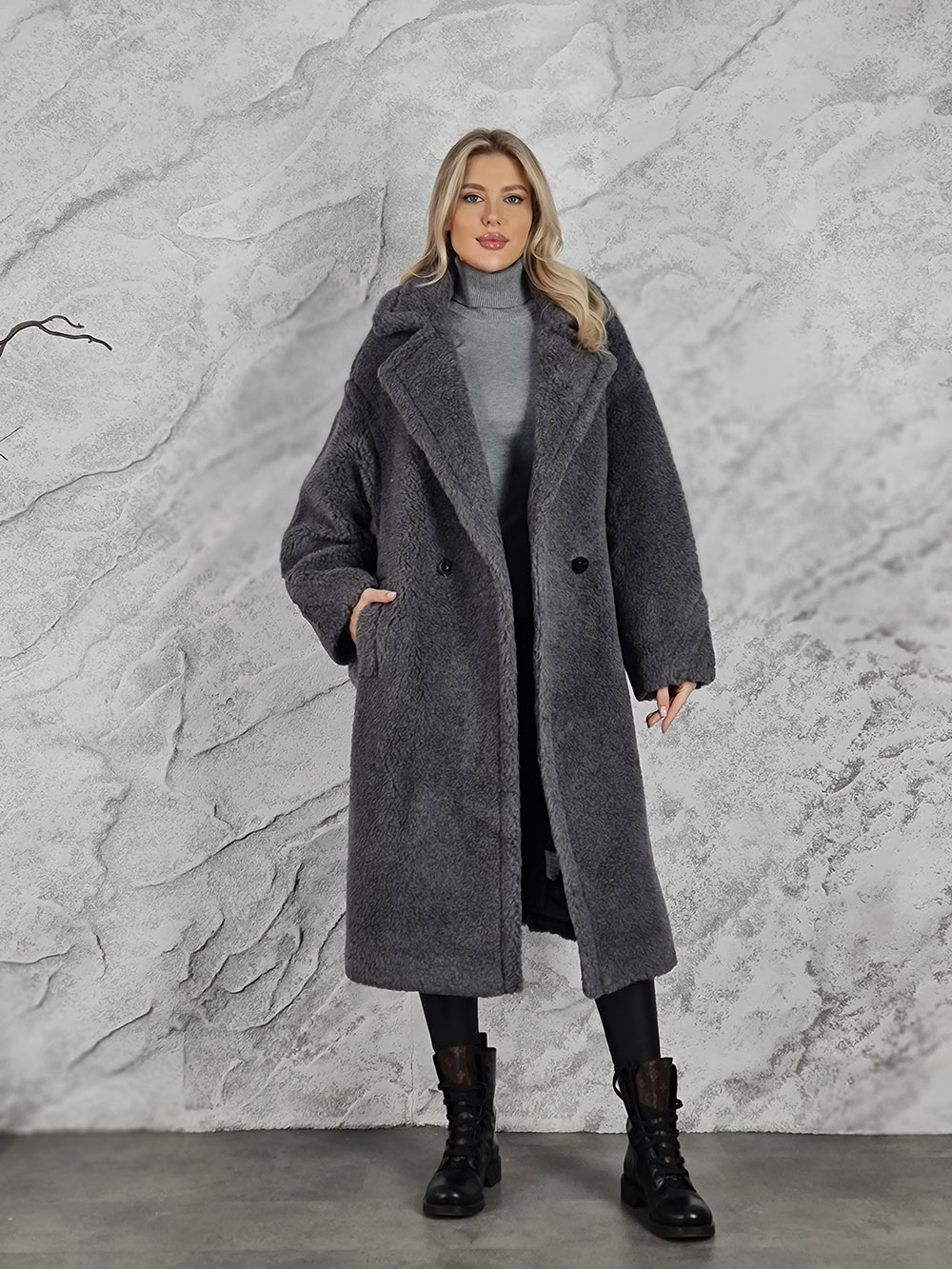 Шуба KOTHE длинная серая, фотография №1