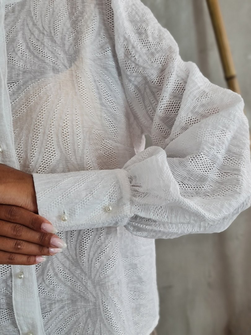 Рубашка Imperial воротничок стойка белая , фотография №5