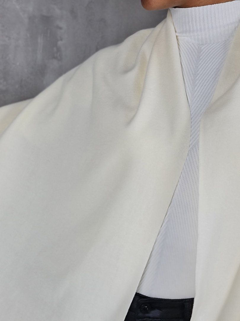 Палантин Grace кашемировый молочный , фотография №4