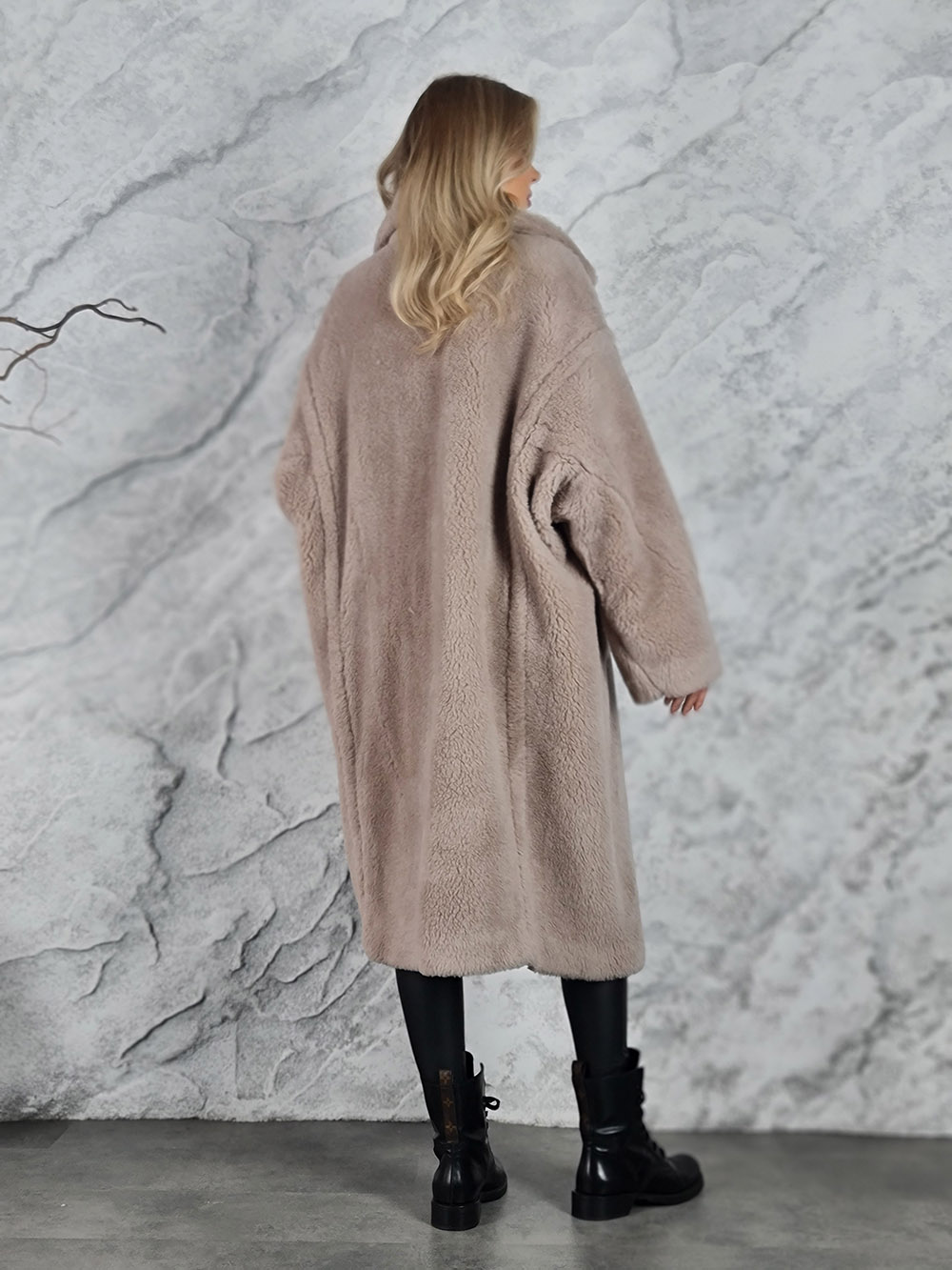 Шуба KOTHE длинная тауп, фотография №4