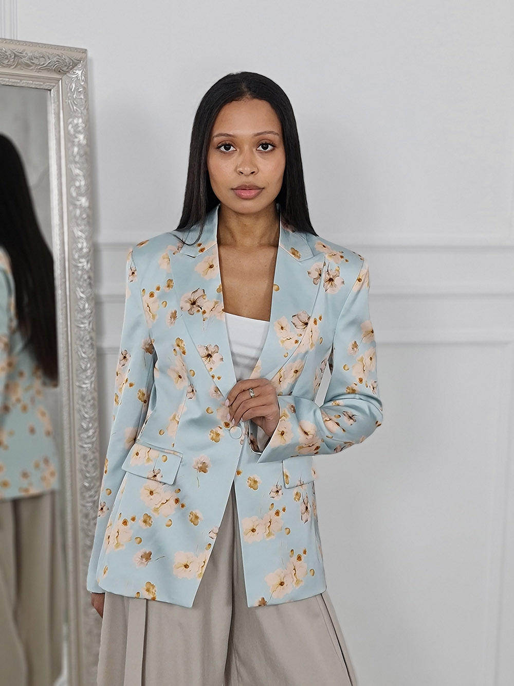 Пиджак Imperial с принтом "цветы" тиффани , фотография №1
