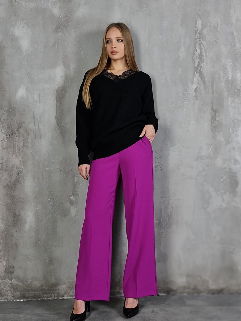 Джемпер Vicolo с кружевным воротником чёрный, фотография №2