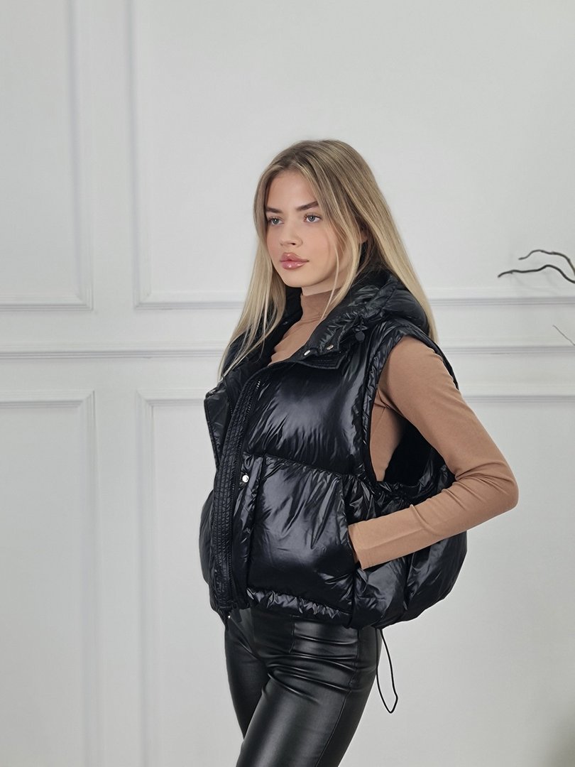 Куртка Vicolo натуральный пух черная, фотография №4