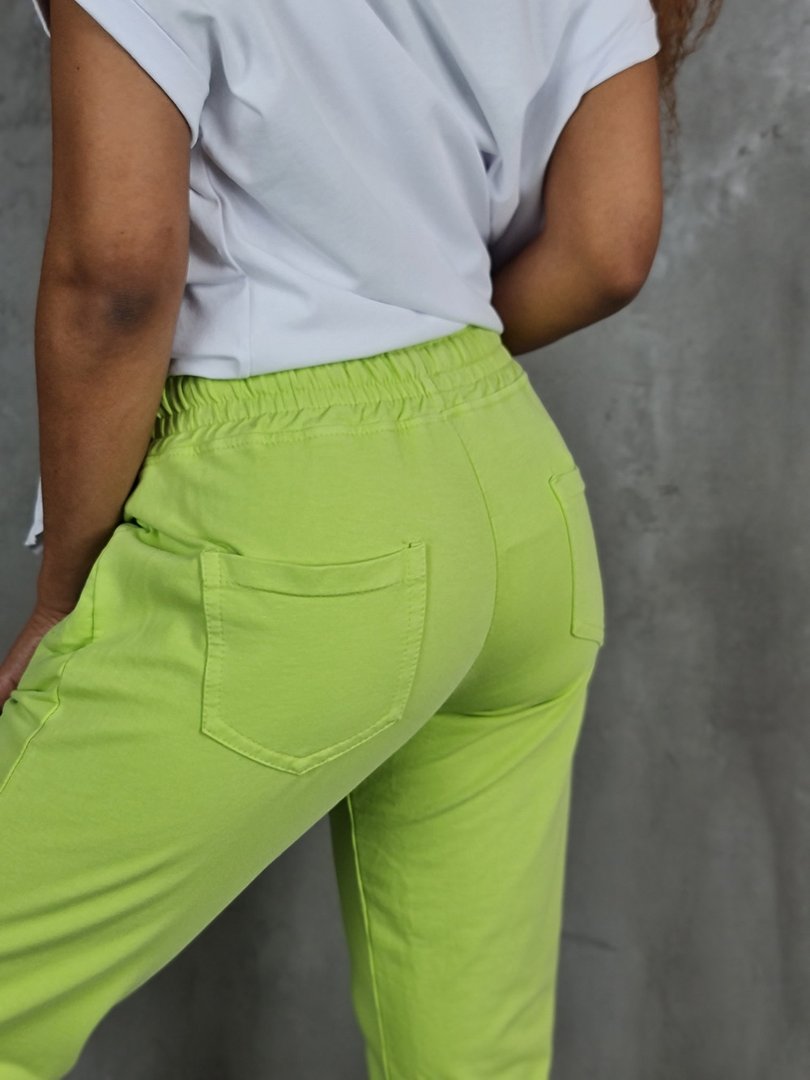 Брюки Naiif со скрытыми молниями лайм, фотография №6