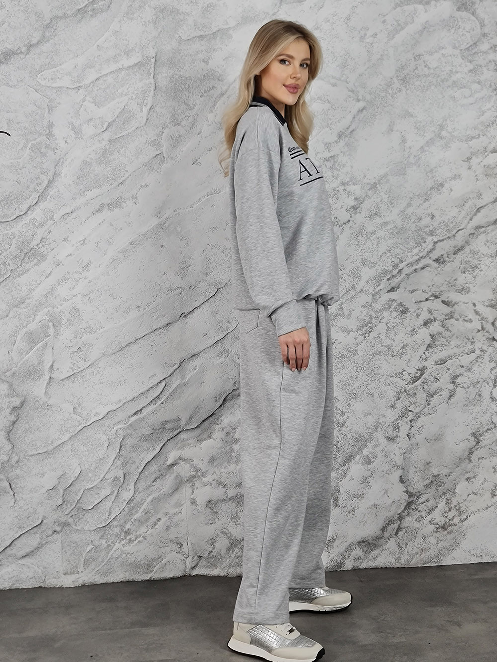 Костюм Vicolo поло и джемпер серый, фотография №3