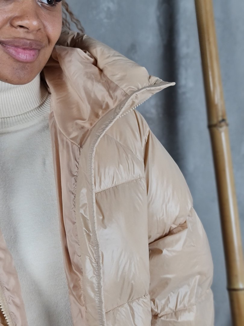 Куртка Vicolo натуральный пух бежевая, фотография №4