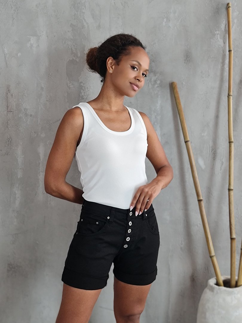 Шорты Please джинсовые чёрные, фотография №3