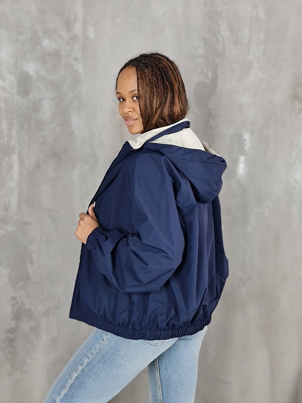 Куртка Paquito с капюшоном темно-синяя, фотография №3