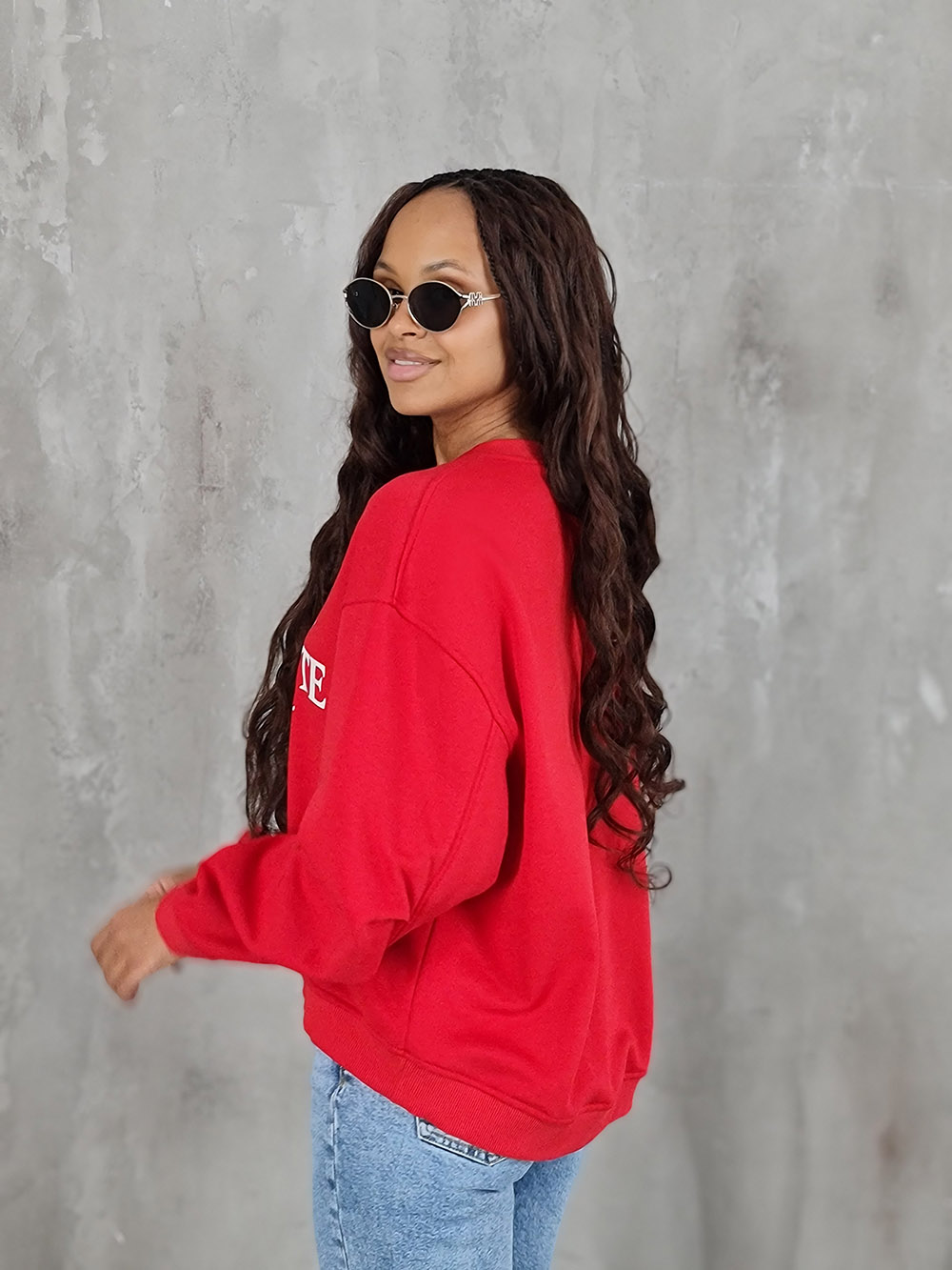 Свитшот Vicolo с надписью красный , фотография №2