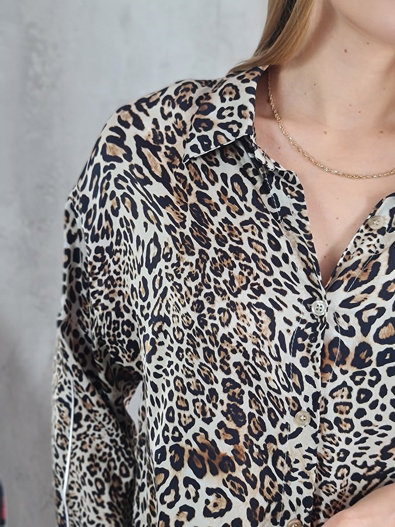 Костюм MIHO'S рубашка и брюки леопард, фотография №6