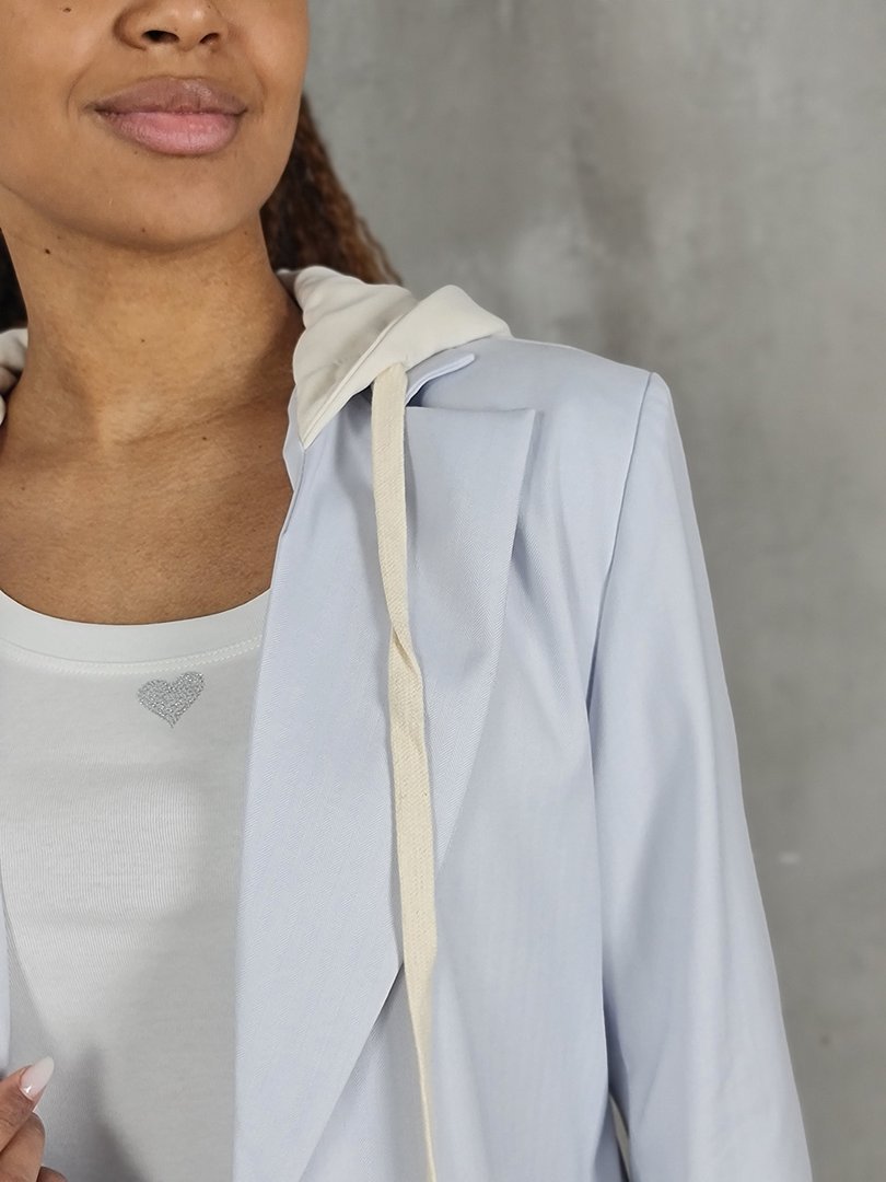 Костюм MIHO'S с капюшоном толстовки голубой, фотография №7