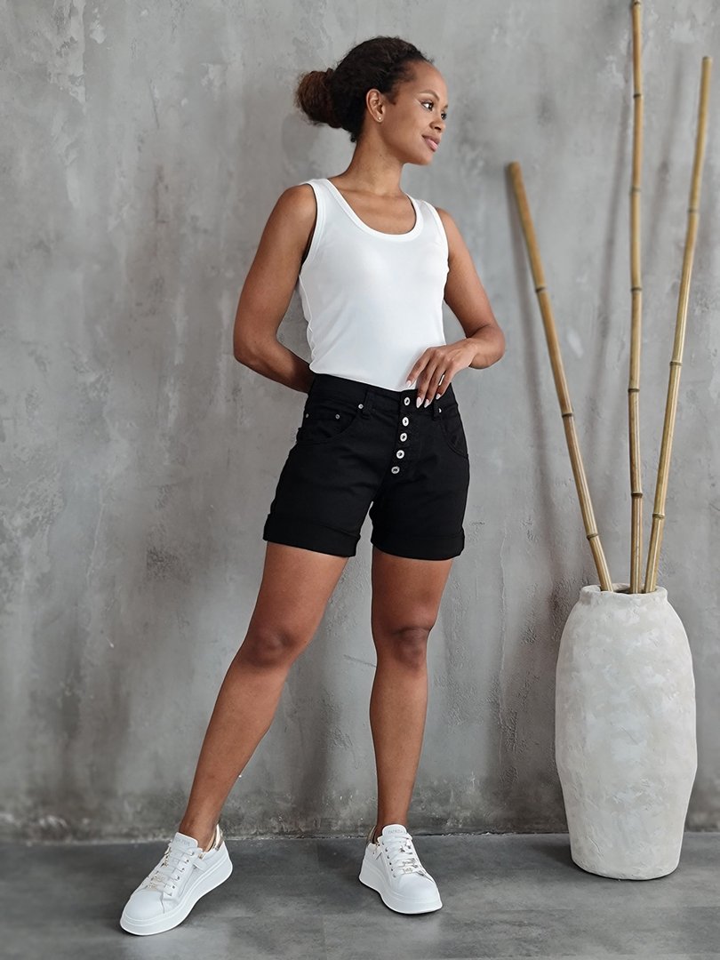 Шорты Please джинсовые чёрные, фотография №2