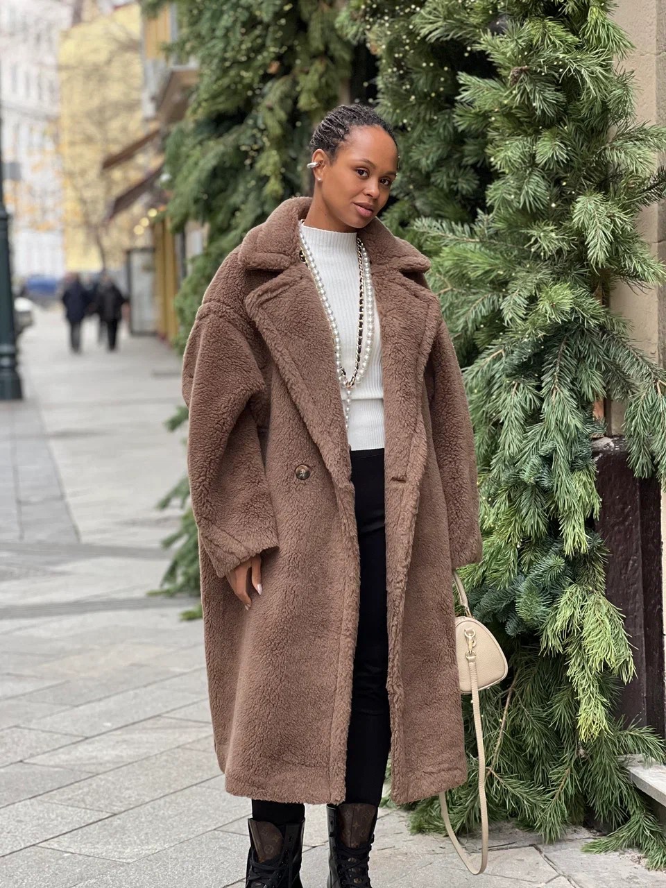 Шуба KOTHE длинная шоколад, фотография №1