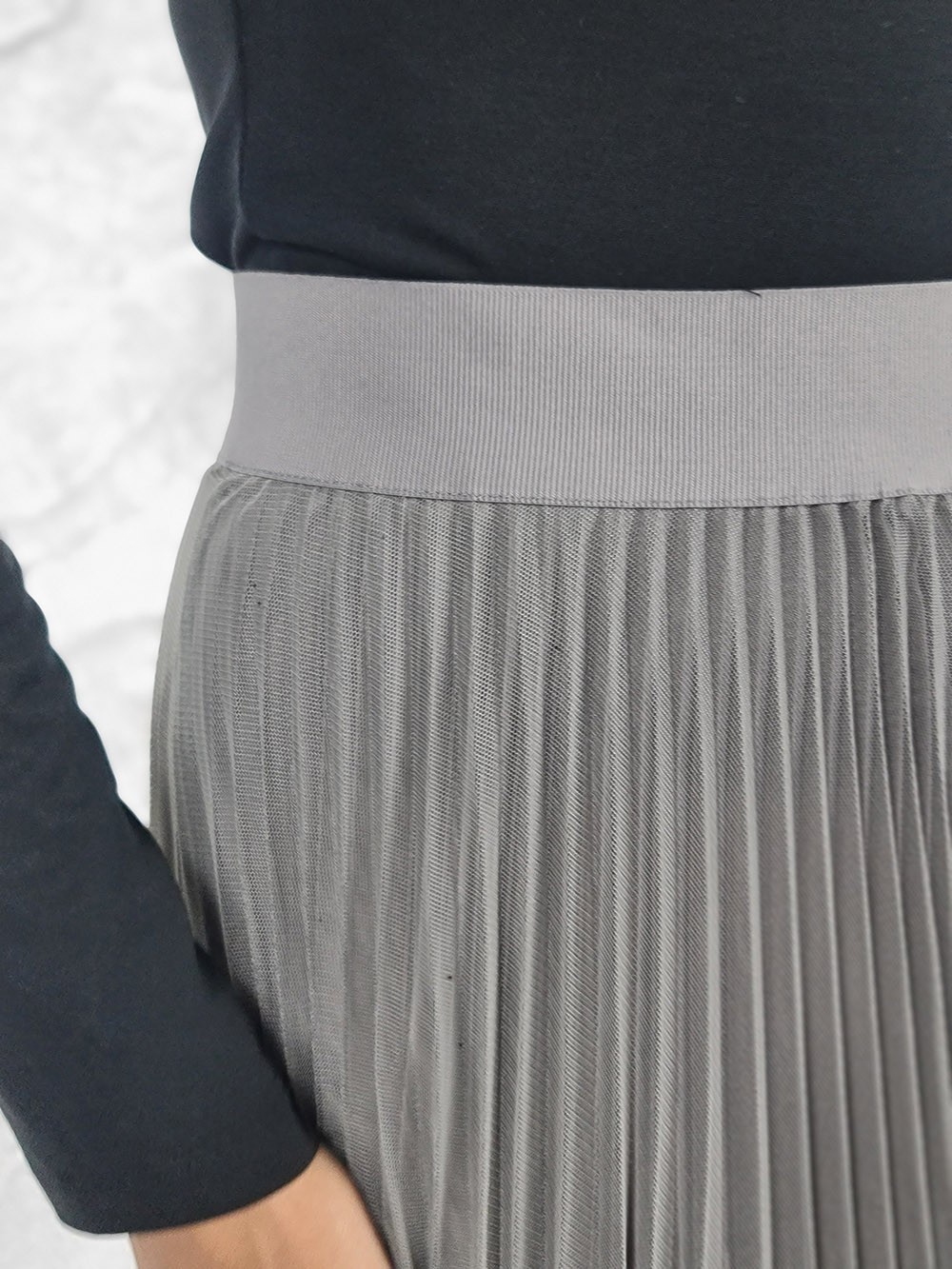 Юбка Imperial плиссе на резинке фатин серая, фотография №5