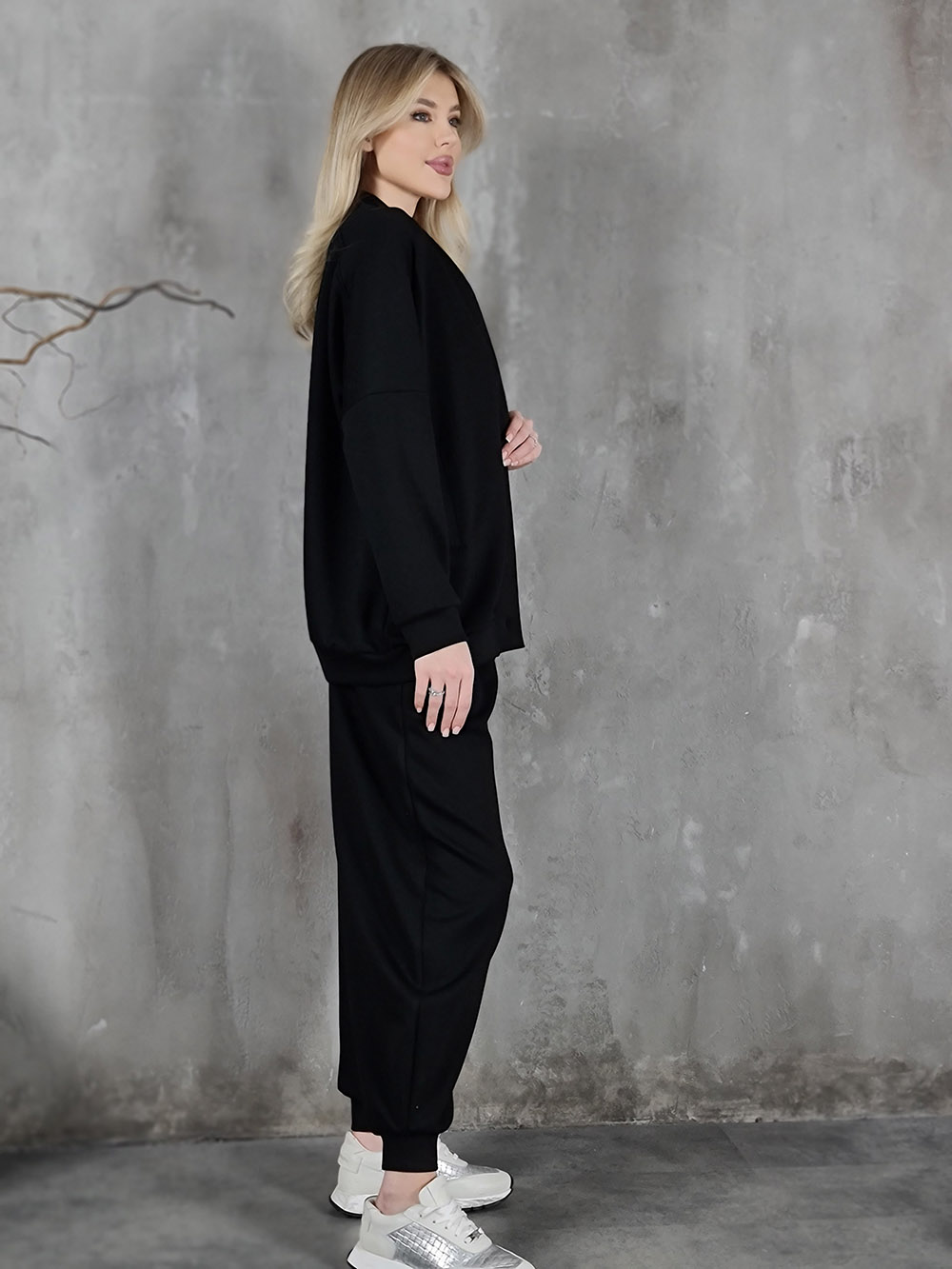 Imperial костюм кардиган брюки черный , фотография №3