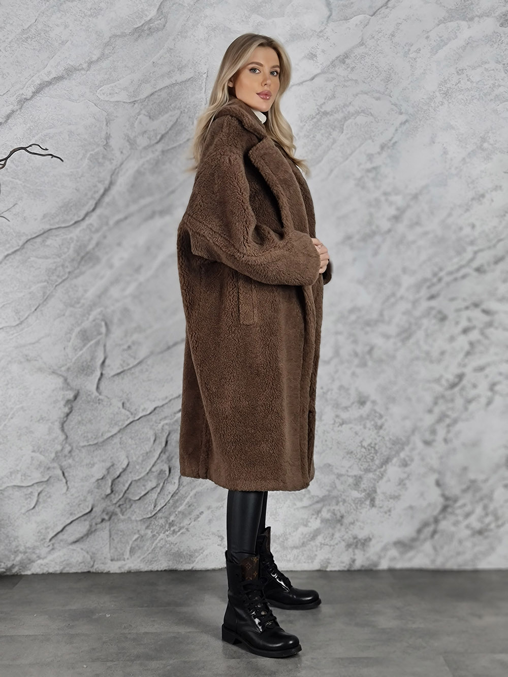 Шуба KOTHE длинная шоколад, фотография №3