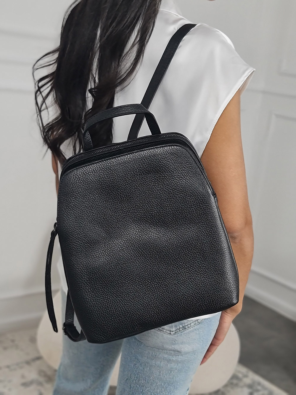 Рюкзак с двумя отделами черный , фотография №3