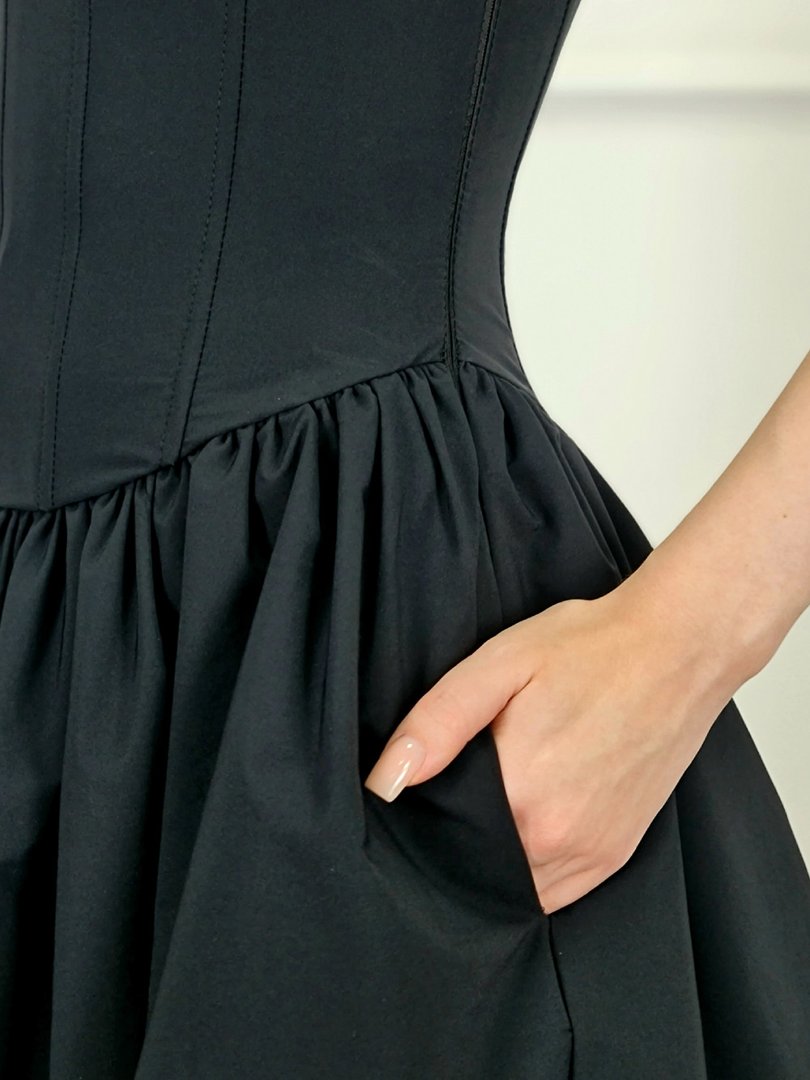 Платье Imperial с корсетом черное, фотография №2