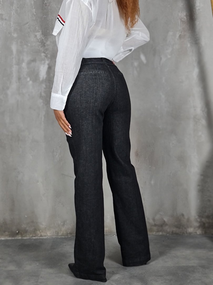 Джинсы Please прямые черные, фотография №3