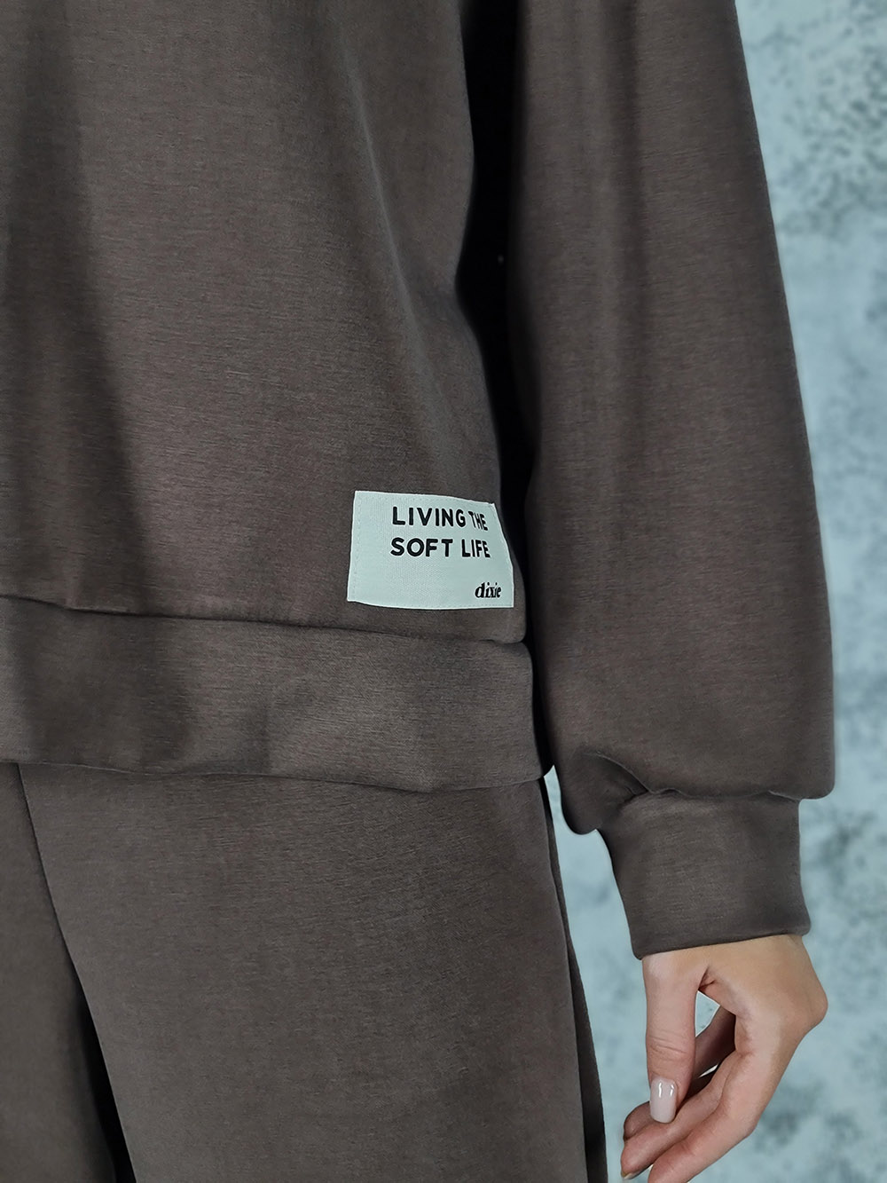 Костюм Dixie поло брюки на резинке "soft life" шоколад, фотография №3