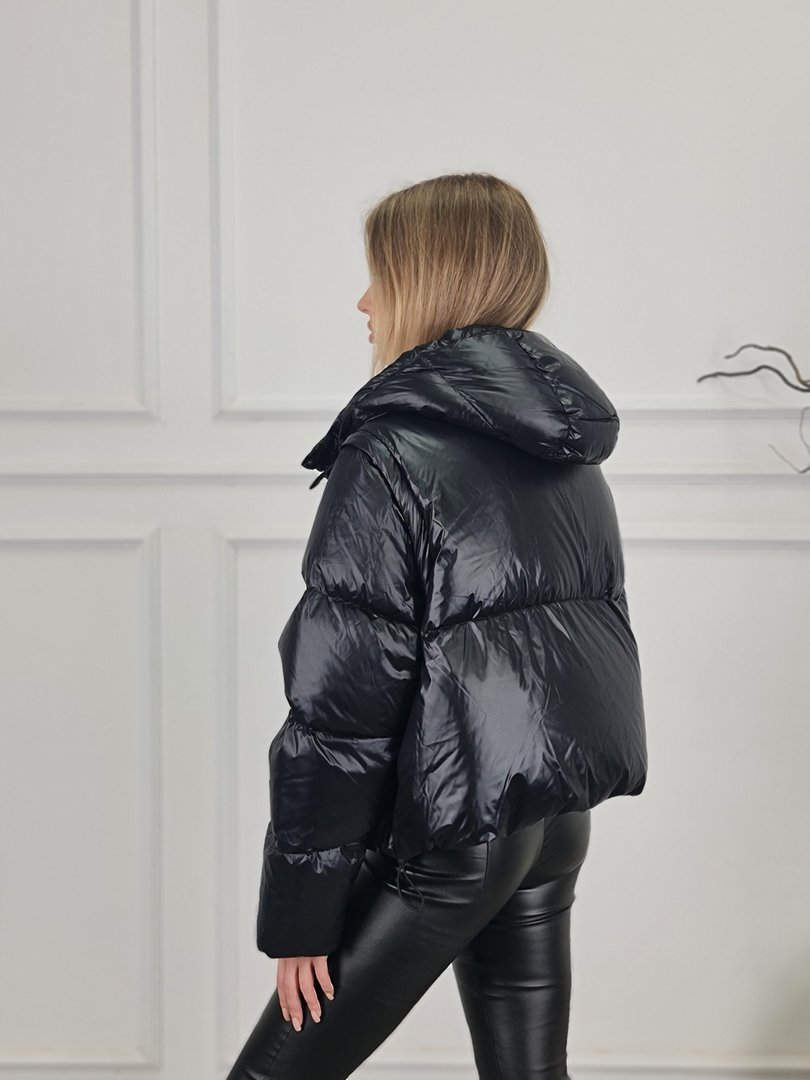 Куртка Vicolo натуральный пух черная, фотография №2