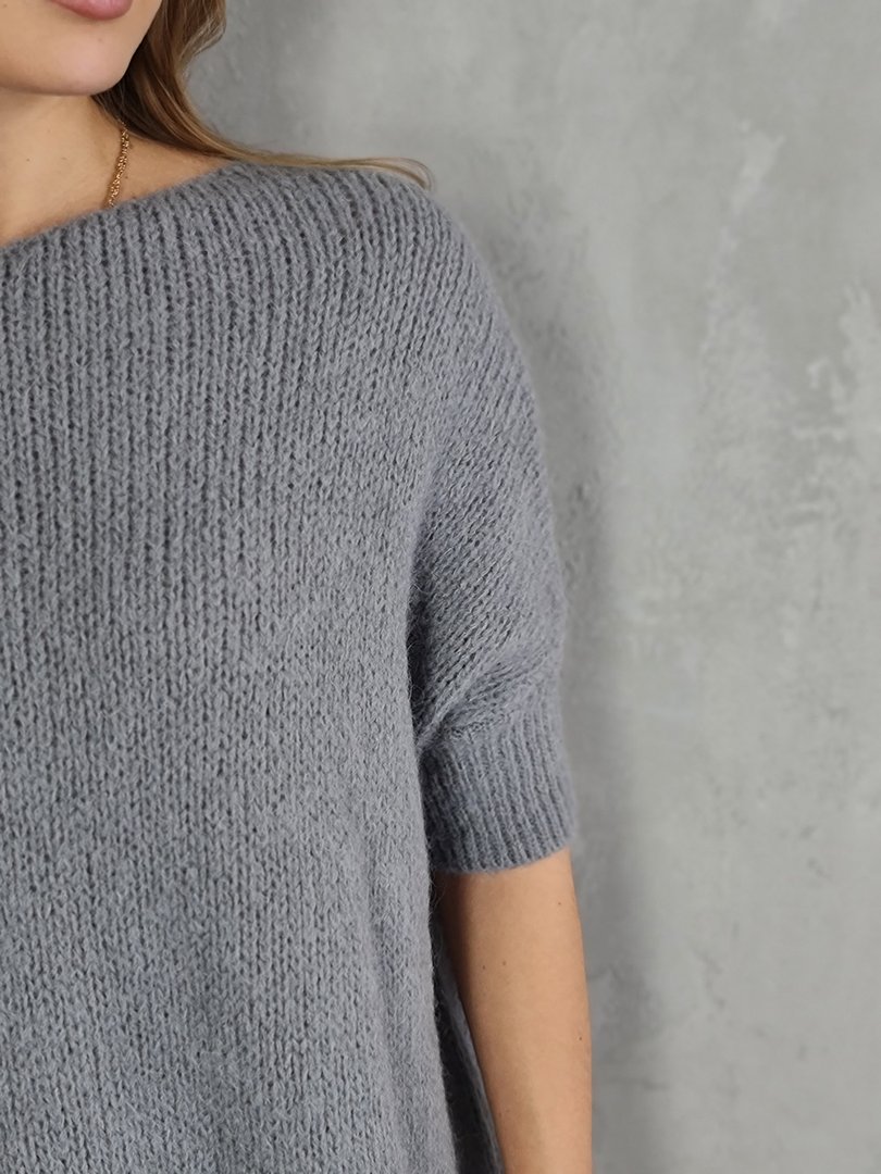 Джемпер Imperial oversize пушистый серый (Grigio), фотография №3