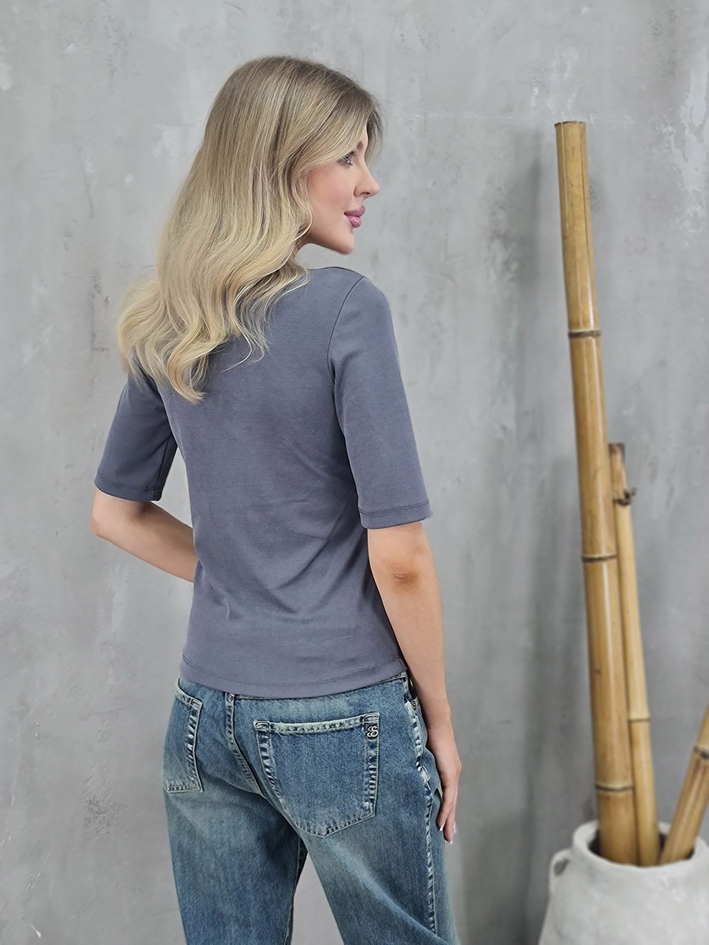 Футболка Imperial v вырез графит , фотография №4