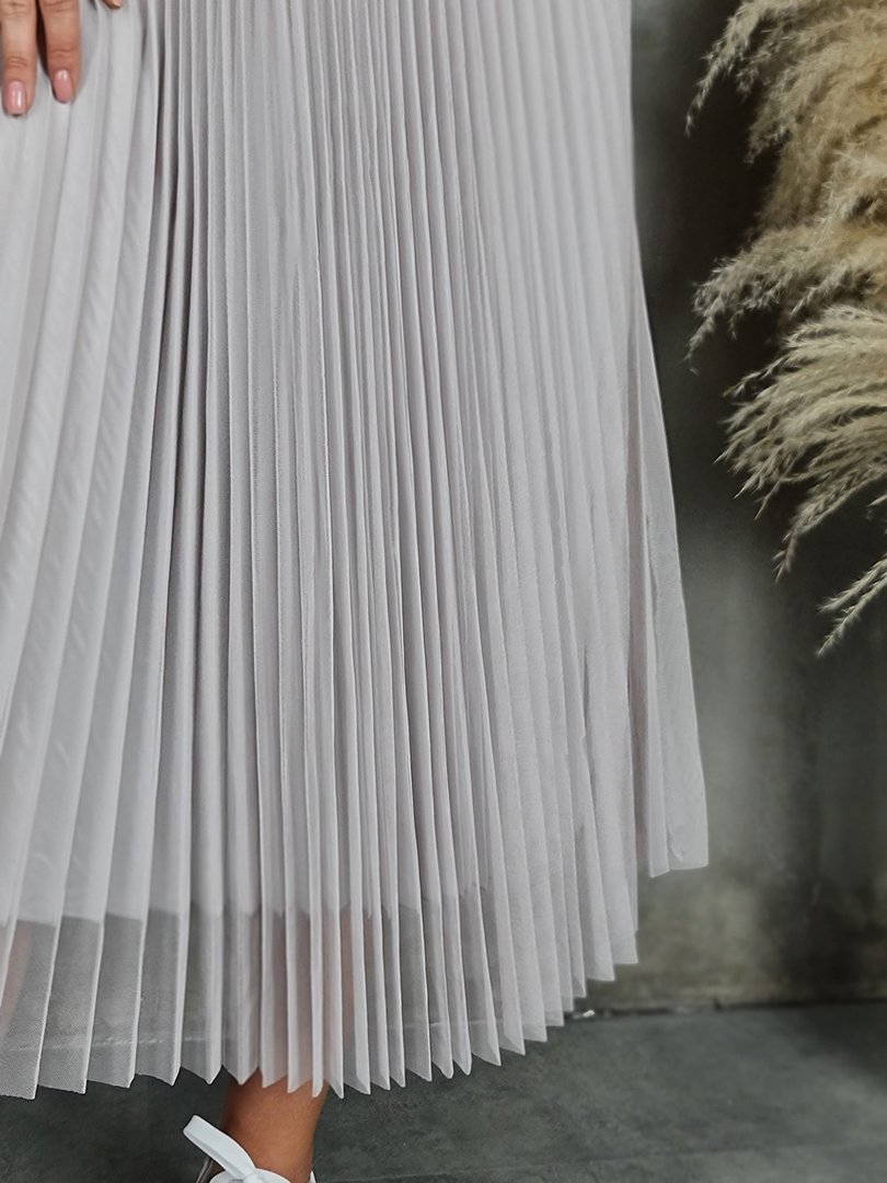 Юбка Imperial сетчатая плиссированная серая , фотография №4