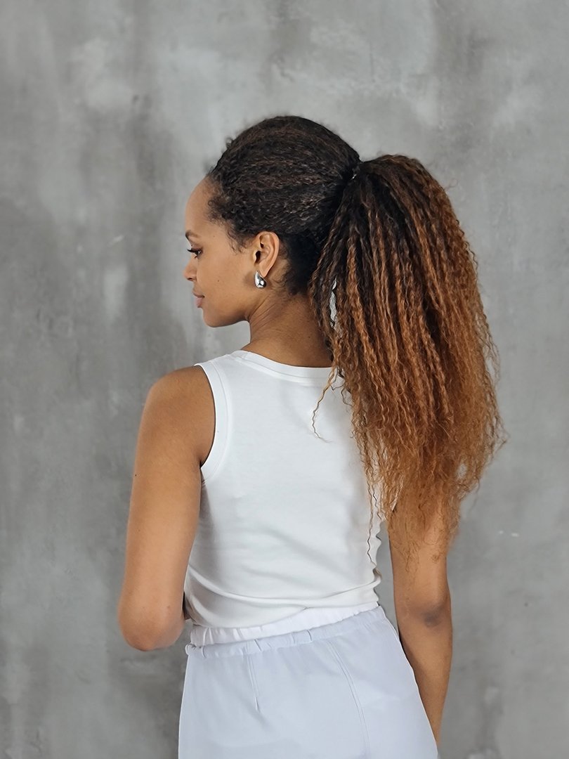 Топ Miss Kiss с маленьким сердечком на груди белый, фотография №3