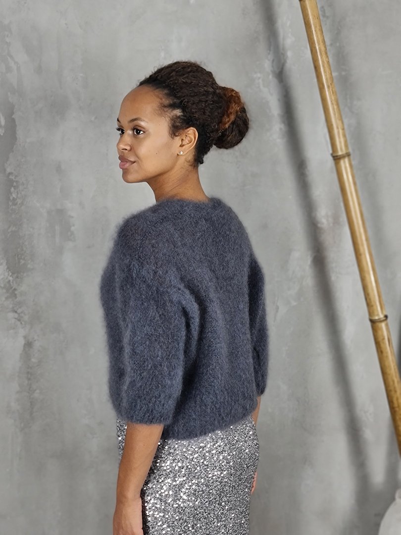 Кардиган Elegance бэби мохер серый , фотография №3