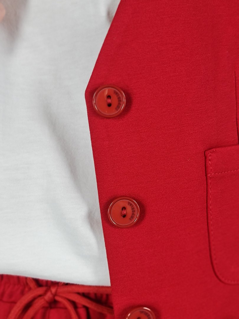 Жилет Imperial с двумя карманами красный, фотография №4