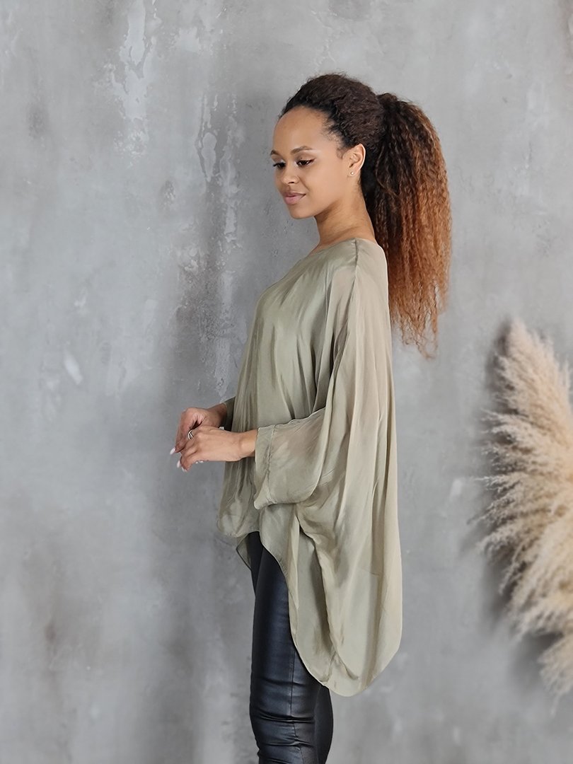 Туника CLOTHÉ свободная хаки, фотография №3