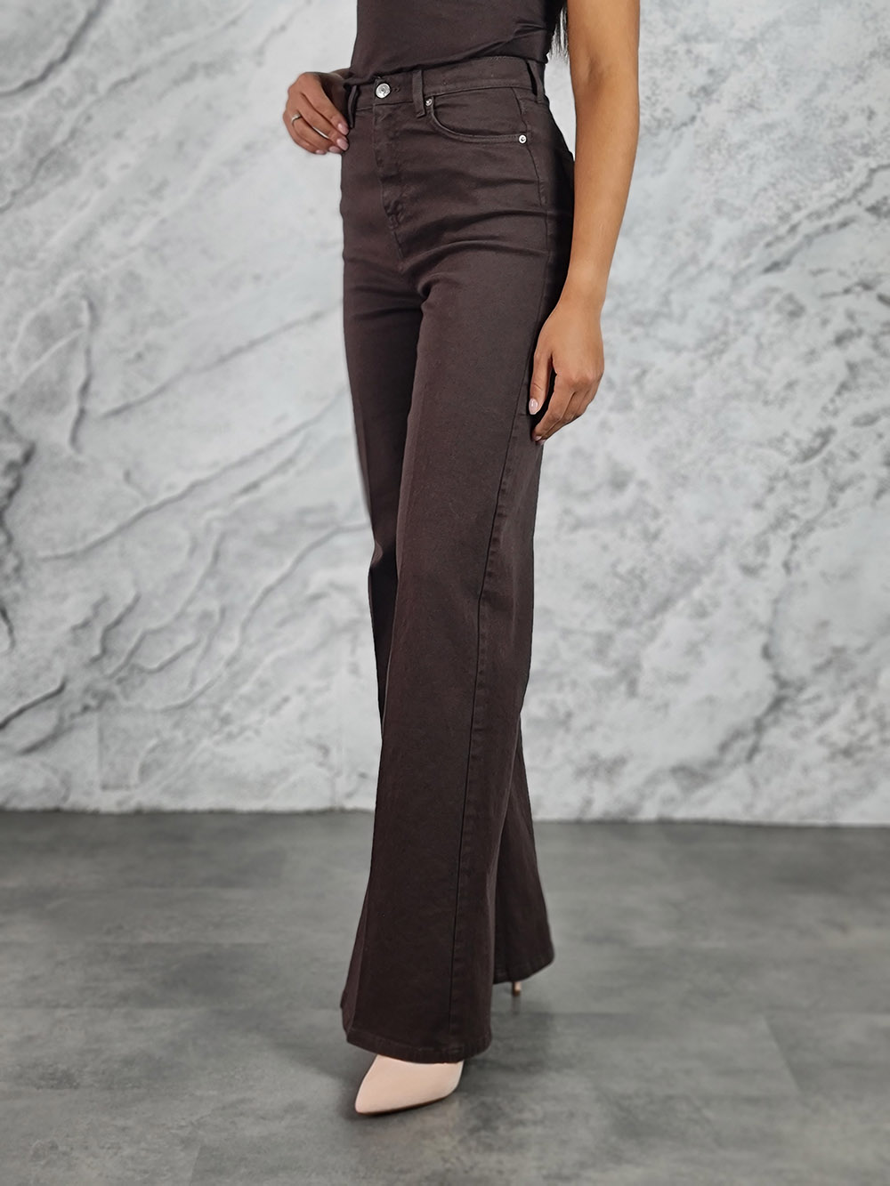 Джинсы Vicolo со стрелками шоколад, фотография №4