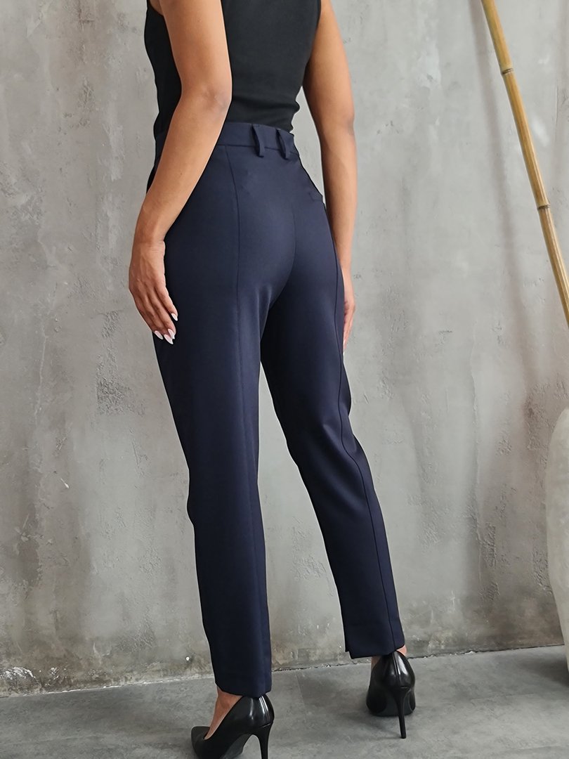 Брюки Imperial со вшитыми стрелками темно-синие, фотография №4