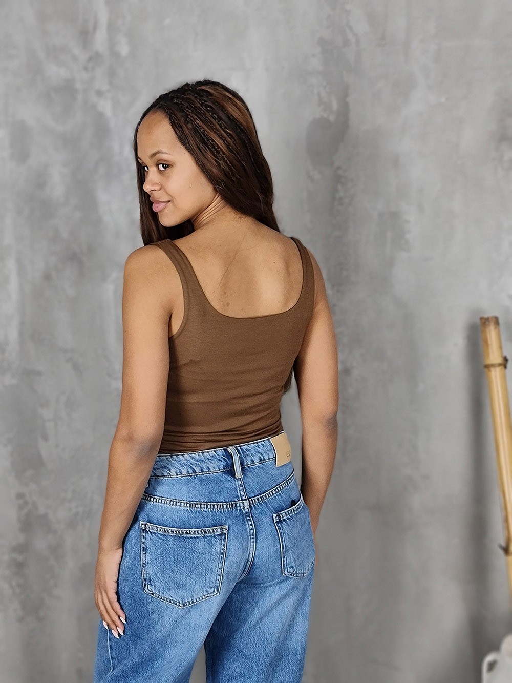 Топ Vicolo базовый шоколад, фотография №3