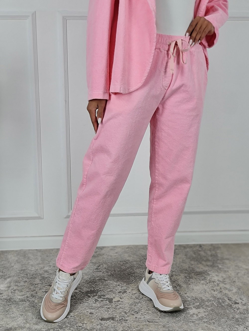 Костюм LIVAN'S вельветовый брюки и пиджак бабл-гам, фотография №3