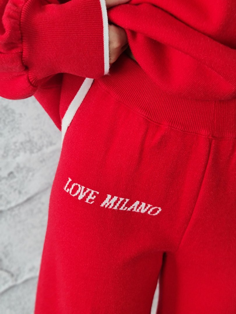 Костюм Barbara Alvisi джемпер и брюки красный, фотография №5